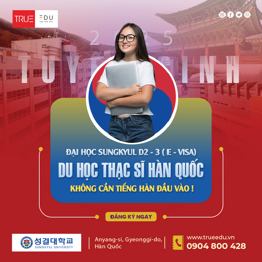 DU HỌC THẠC SĨ TẠI ĐẠI HỌC SUNGKYUL