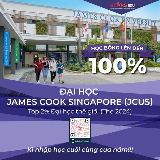 Học Bổng 100% tại Jame Cook Singapore