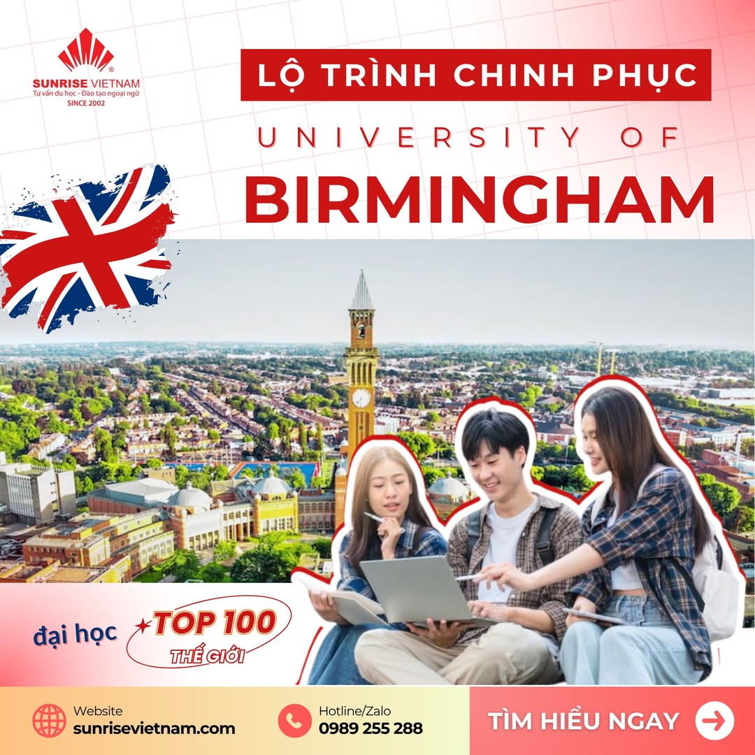 Du Học UNIVERSITY OF BIRMINGHAM?