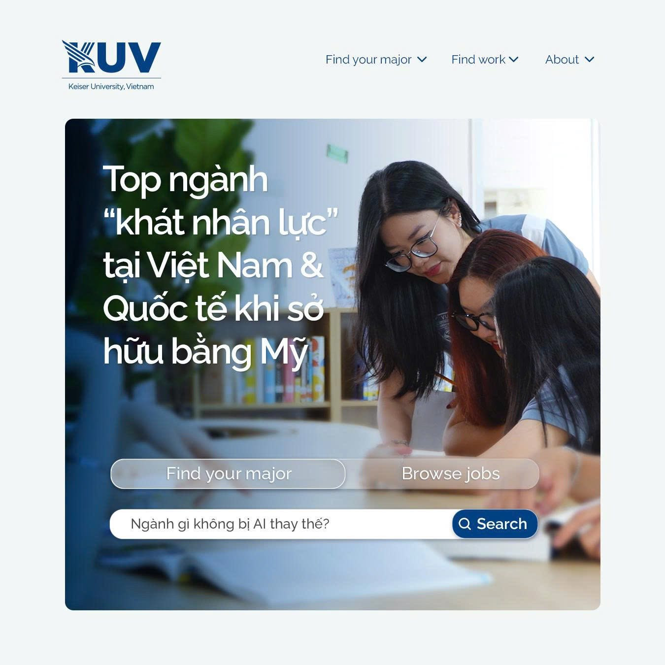 Chương trình đào tạo 100% chuẩn Mỹ từ Keiser University