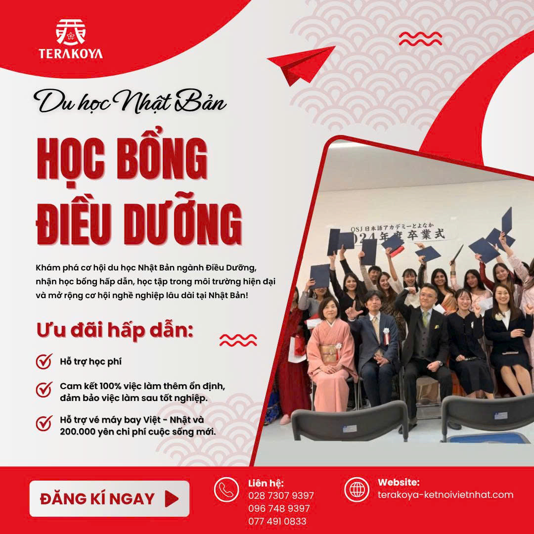 Học Bổng Điều Dưỡng tại Nhật