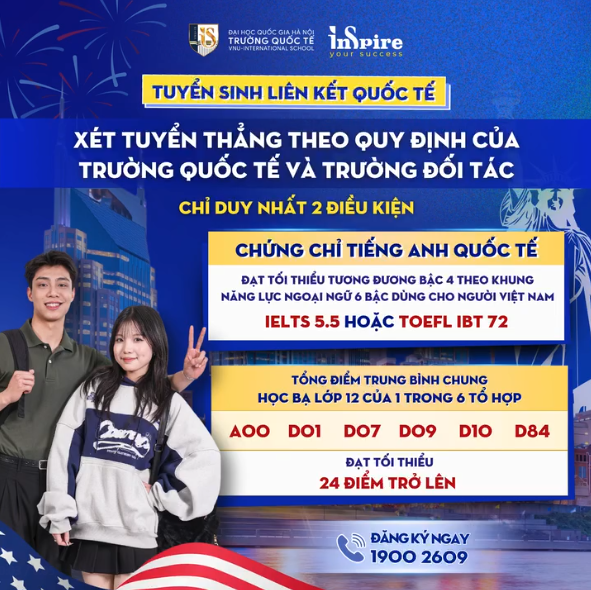 Cơ hội cuối cùng vào Đại học – Cử nhân Mỹ ngay tại Việt Nam