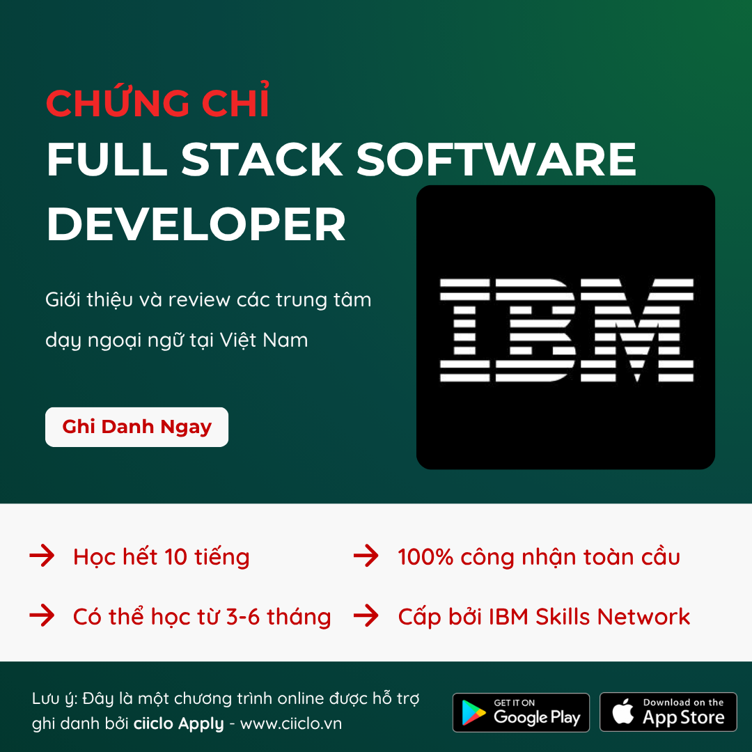 Full Stack Software Developer Certificate