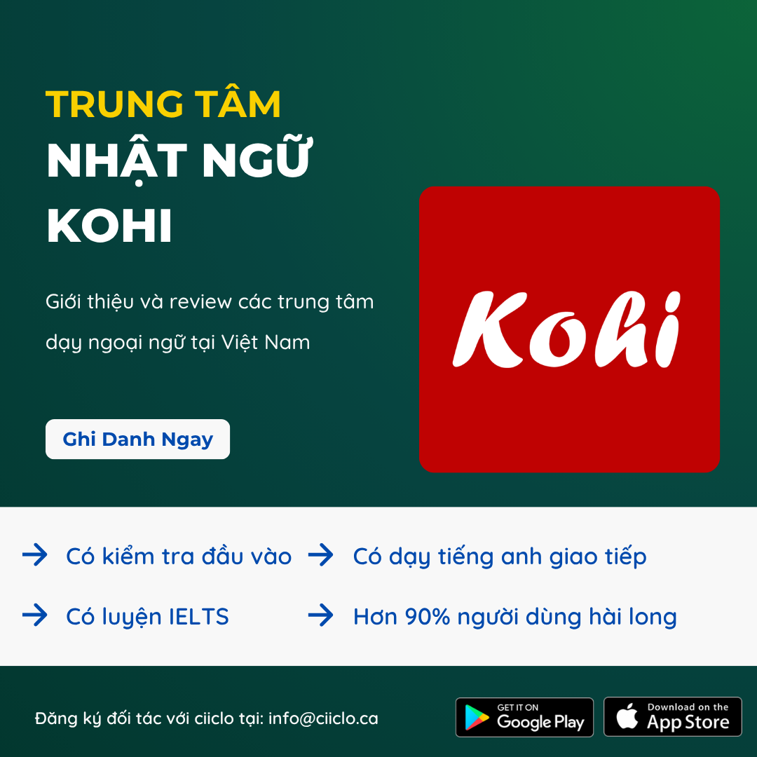 Học tiếng Nhật tại Kohi