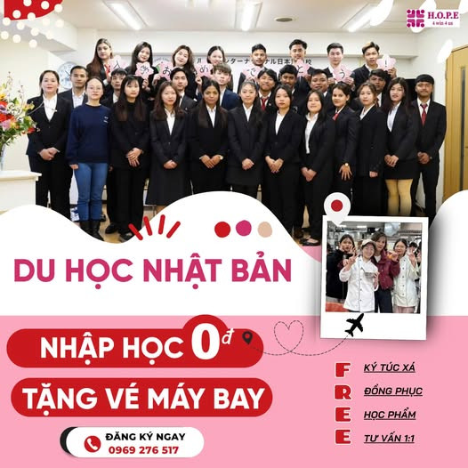 Du Học Nhật Bản Kỳ Tháng 4/2026 Cùng HOPE