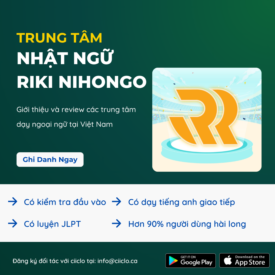 Học tiếng Nhật tại Riki Nihongo