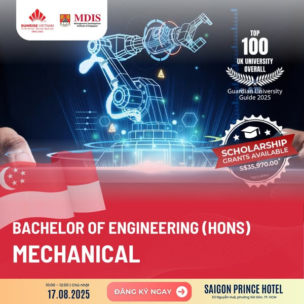 Du học ngành Mechanical tại Singapore