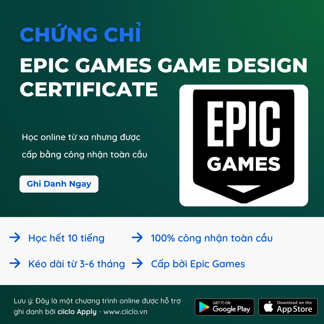 Epic Games Game Design Certificate