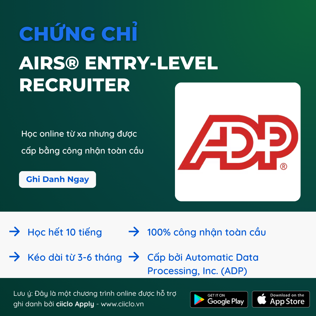 ADP AIRS® Entry-Level Recruiter Professional Certificate
