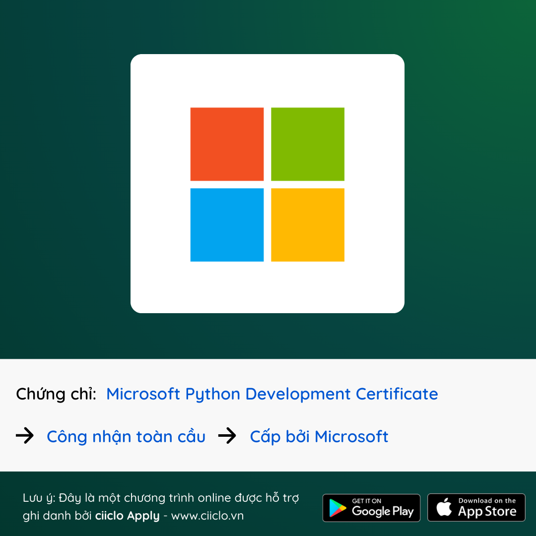 Microsoft Python Development Professional Certificate