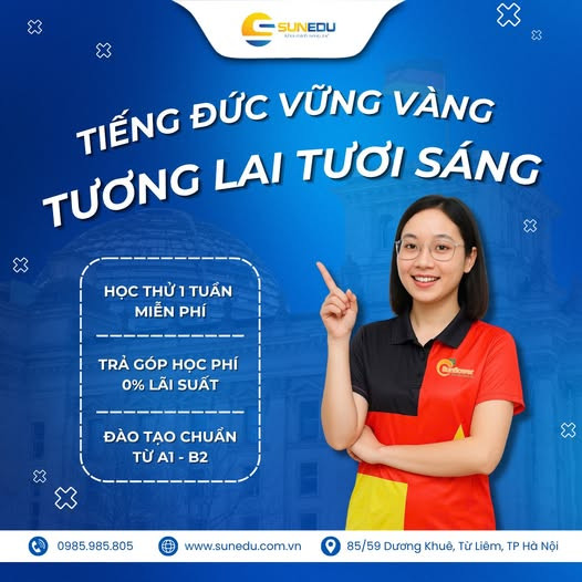 Luyện Thi Tiếng Đức cùng Sun Edu