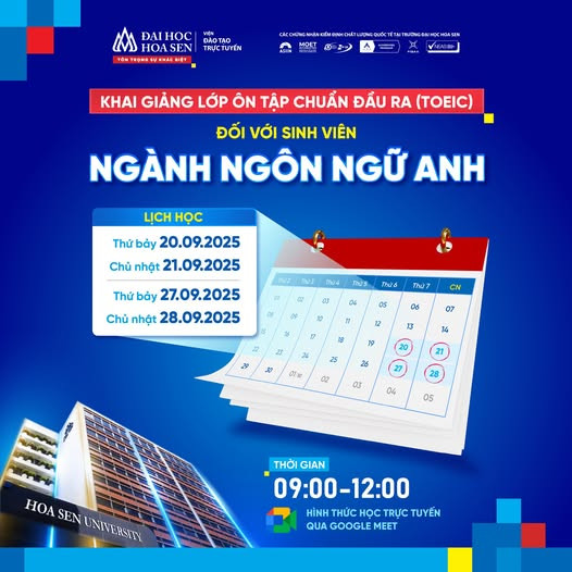 Luyện Thi TOEIC tại Viện Đào Tạo Quốc Tế - Đại Học Hoa Sen