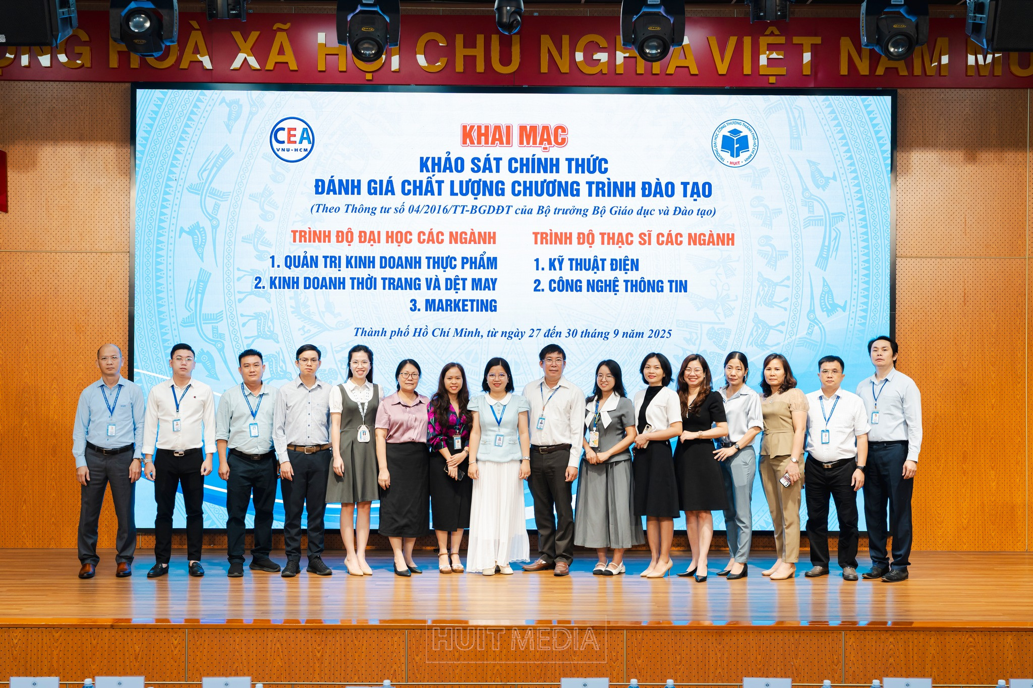 HUIT Khẳng định Chất lượng: Khai mạc khảo sát chính thức 5 chương trình đào tạo Thạc sĩ & Đại học!