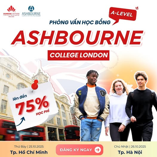 Săn Học bổng A-Level 75% khi Du Học tại London ngay tại Việt Nam