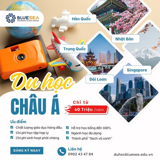 Du học Châu Á: Chi phí hợp lý, học bổng rộng mở – Cơ hội học tập quốc tế cho sinh viên Việt Nam