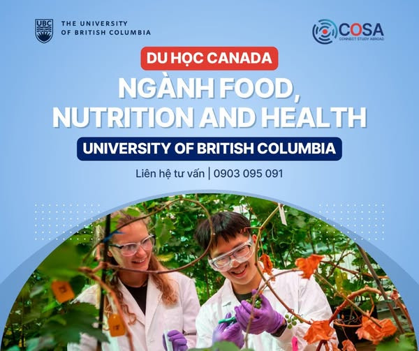 Du học Canada ngành Food, Nutrition and Health tại University of British Columbia (UBC)